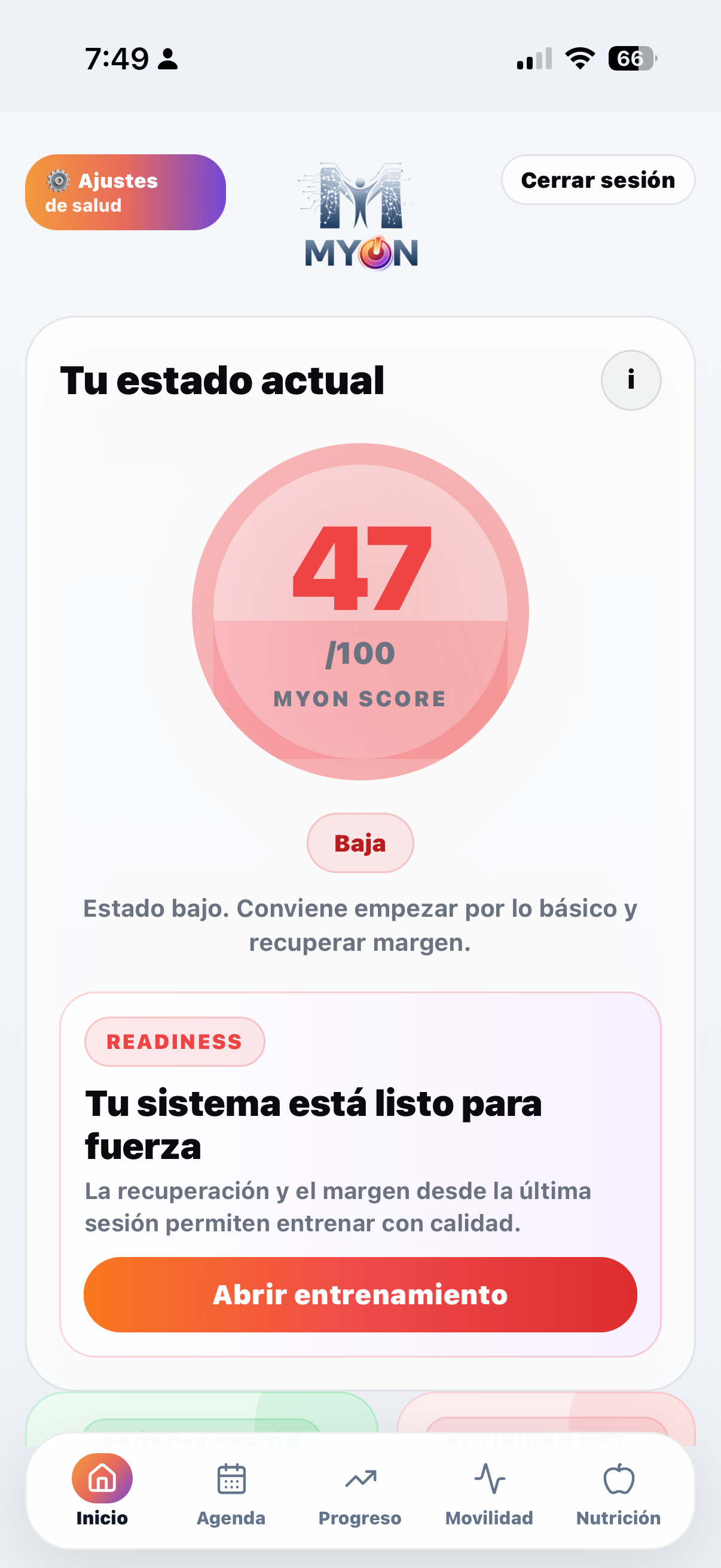 Inicio de MYON